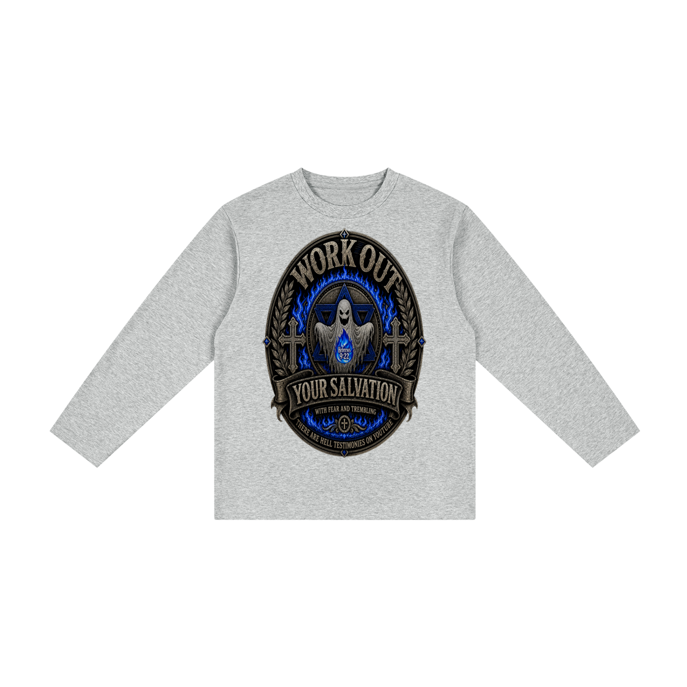 Workout salvation with fear and trembling youth Long Sleeve T-Shirt