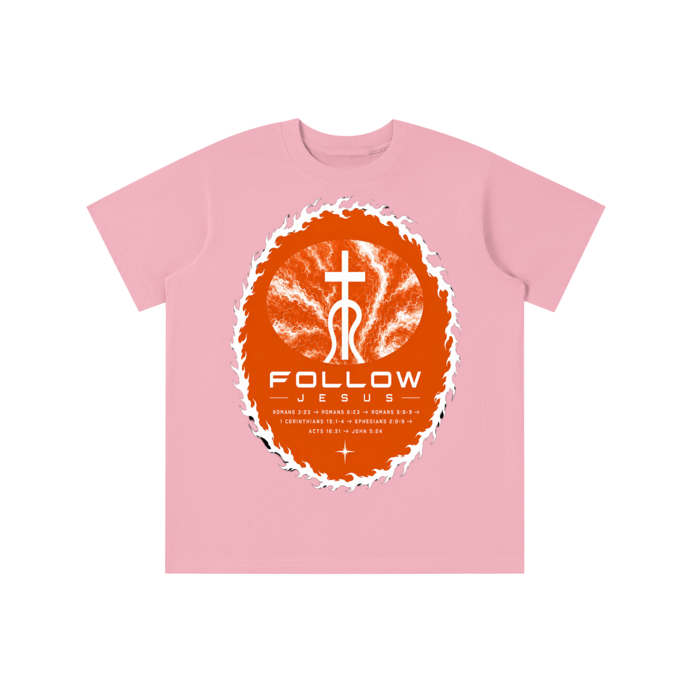 Follow Jesus orange logo youth T-shirt