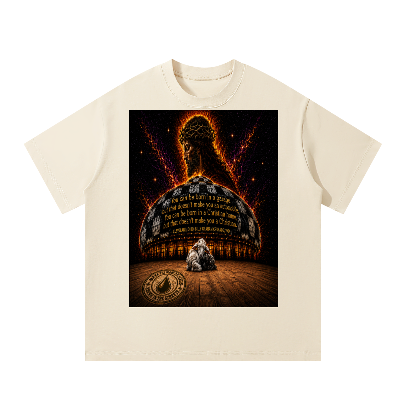 Billy Graham Quote on a Spaceship T-Shirt