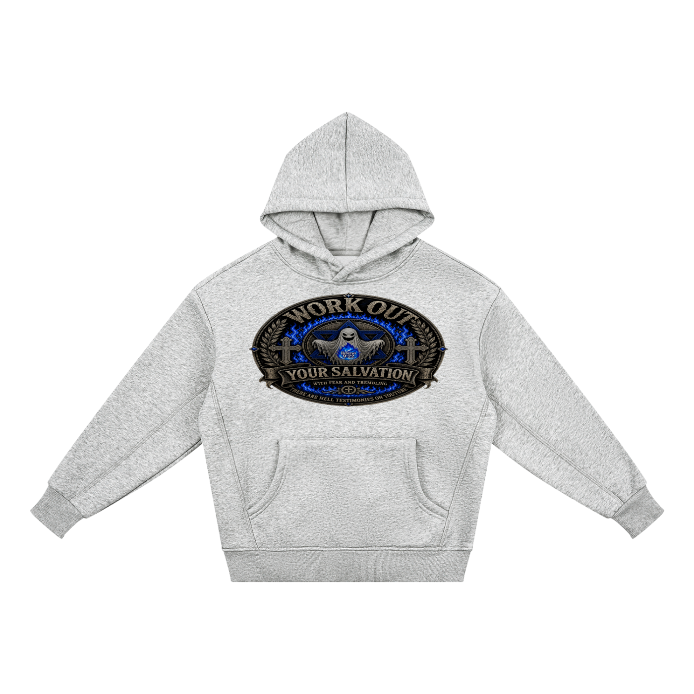 Workout salvation with fear and trembling Fleece youth Hoodie